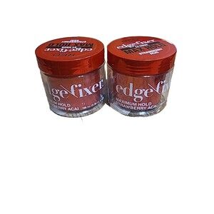 KISS Edge Fixer (Lot Of 2) Glued Max Hold Strawberry Acai 1.01 Fl. Oz.